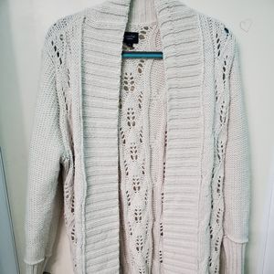 Long knit cardigan